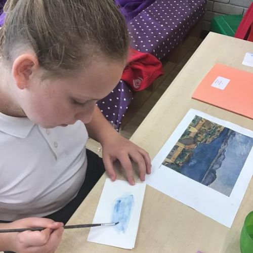 Recreating tone and colour of the sea and beach