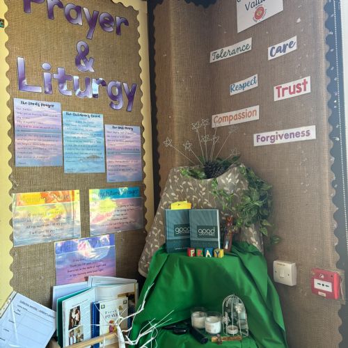 Our class worship area