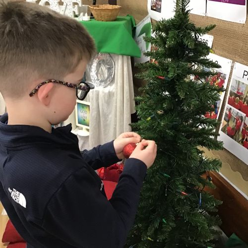 Decorating the Christmas Tree