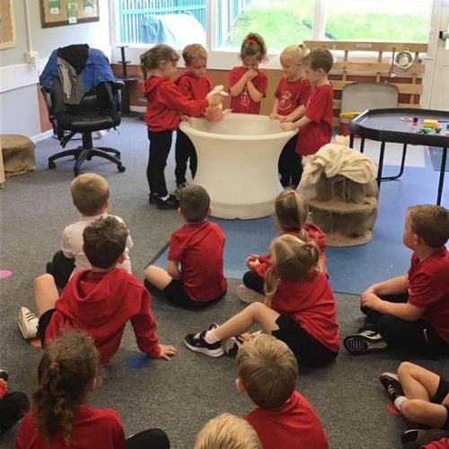 Celebrate: we re-enacted the ritual of Baptism