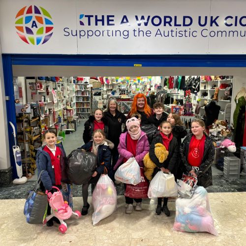 Pupil Parliament's Christmas toy donation to local charity shops