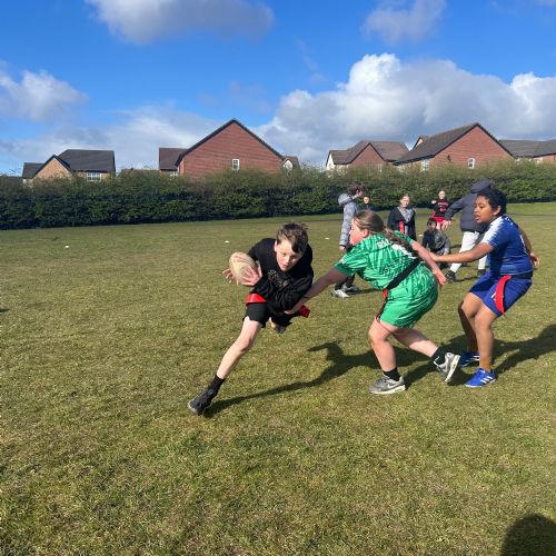 Spring- Wigan Warriors tag rugby